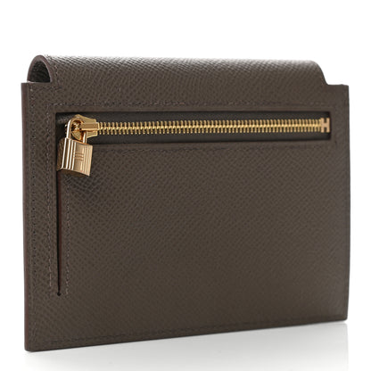 Hermes Epsom Kelly Pocket Compact Wallet Etain 3 of 8