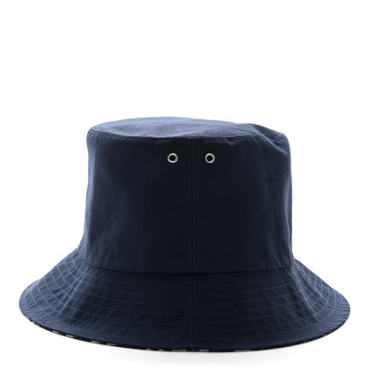 Christian Dior Oblique Reversible Teddy-D Brim Bucket Hat 56 Blue 7 of 8
