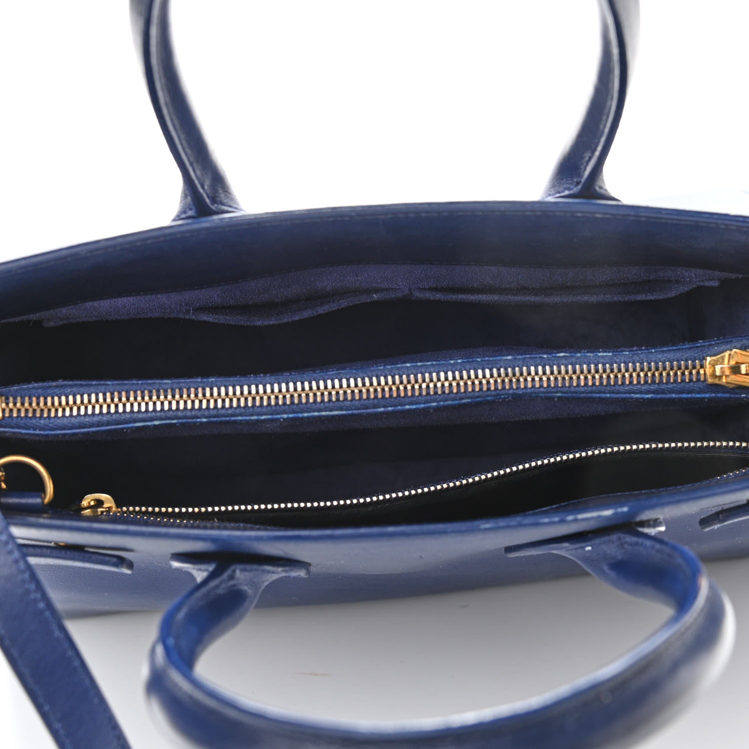Saint Laurent Calfskin Nano Sac De Jour New Marine 4 of 9