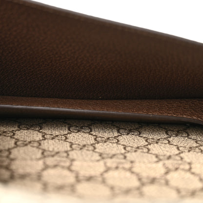 Gucci GG Supreme Monogram Textured Dollar Calfskin Blondie Belt Bag Beige Ebony New Acero 5 of 11