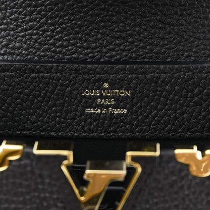 Louis Vuitton Taurillon Embellished Flower Crown Capucines Mini Black 6 of 8