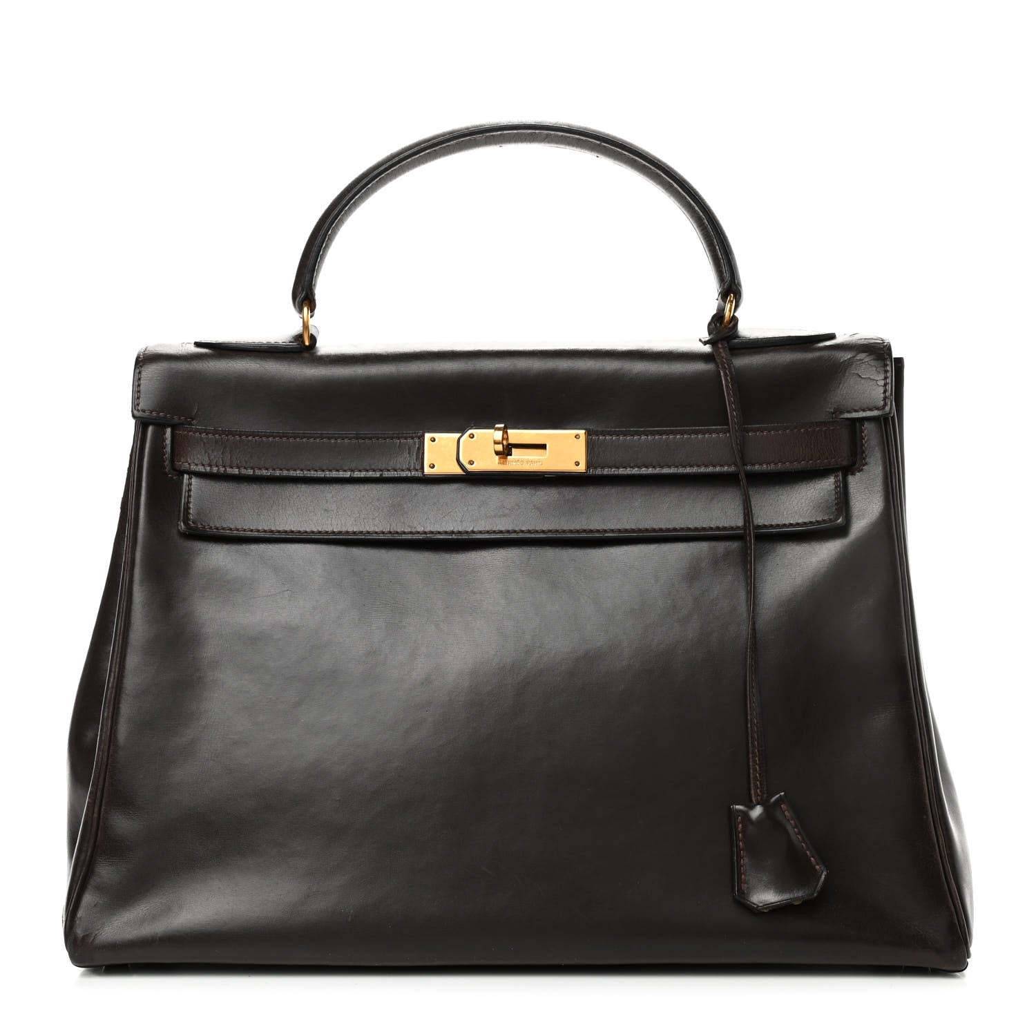 Hermes Box Kelly Retourne 32 Chocolate 1 of 13