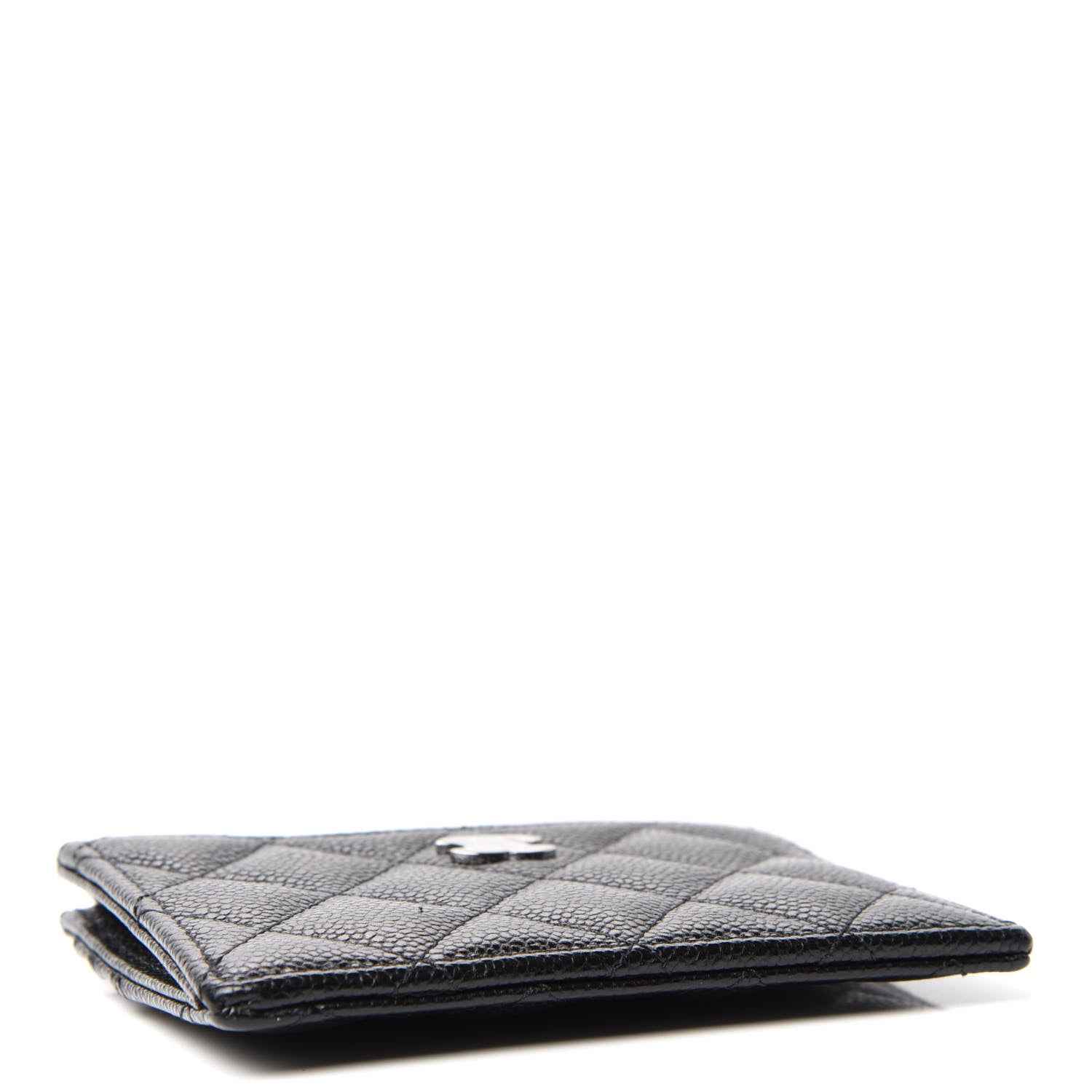 Chanel Caviar Quilted CC Zip Card Holder Black 7 of 16