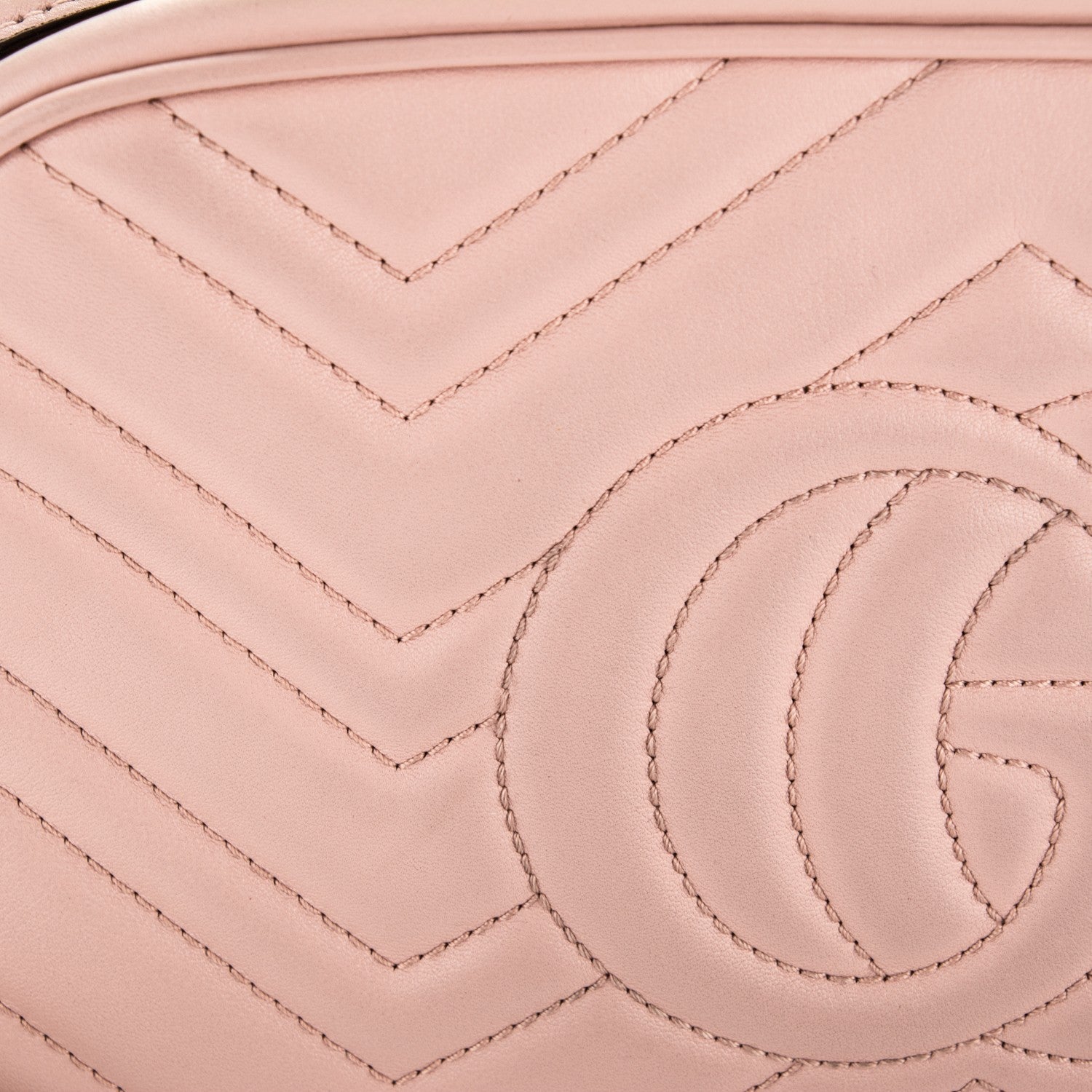 Gucci Calfskin Matelasse Small GG Marmont Chain Shoulder Bag Perfect Pink 8 of 8