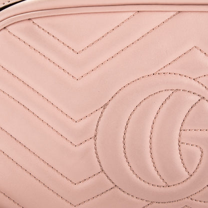 Gucci Calfskin Matelasse Small GG Marmont Chain Shoulder Bag Perfect Pink 8 of 8