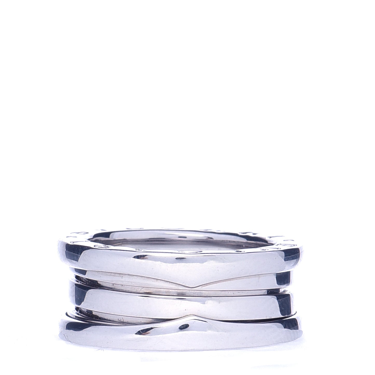 18K White Gold B.Zero1 Three-Band Ring 49 4.75