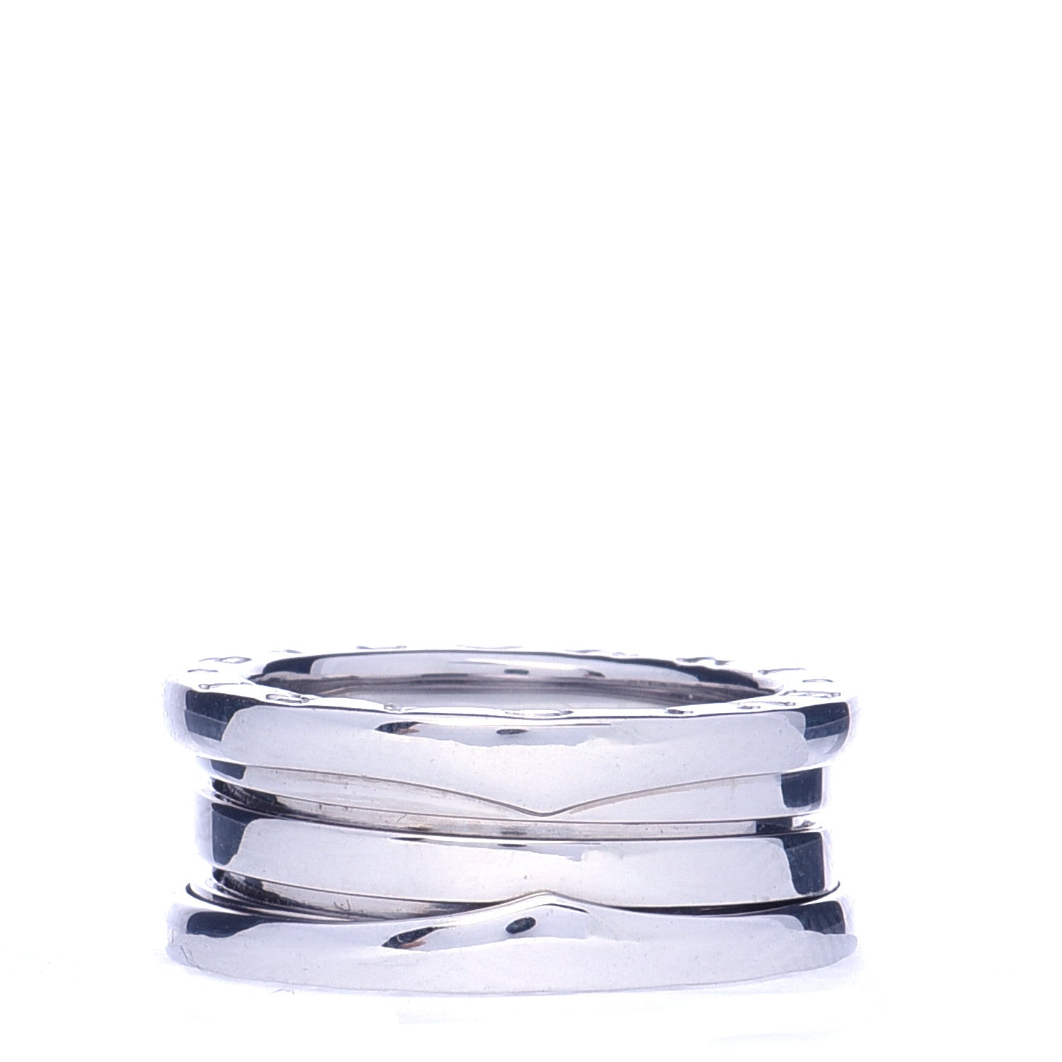 Bulgari 18K White Gold B.Zero1 Three-Band Ring 49 4.75 3 of 5