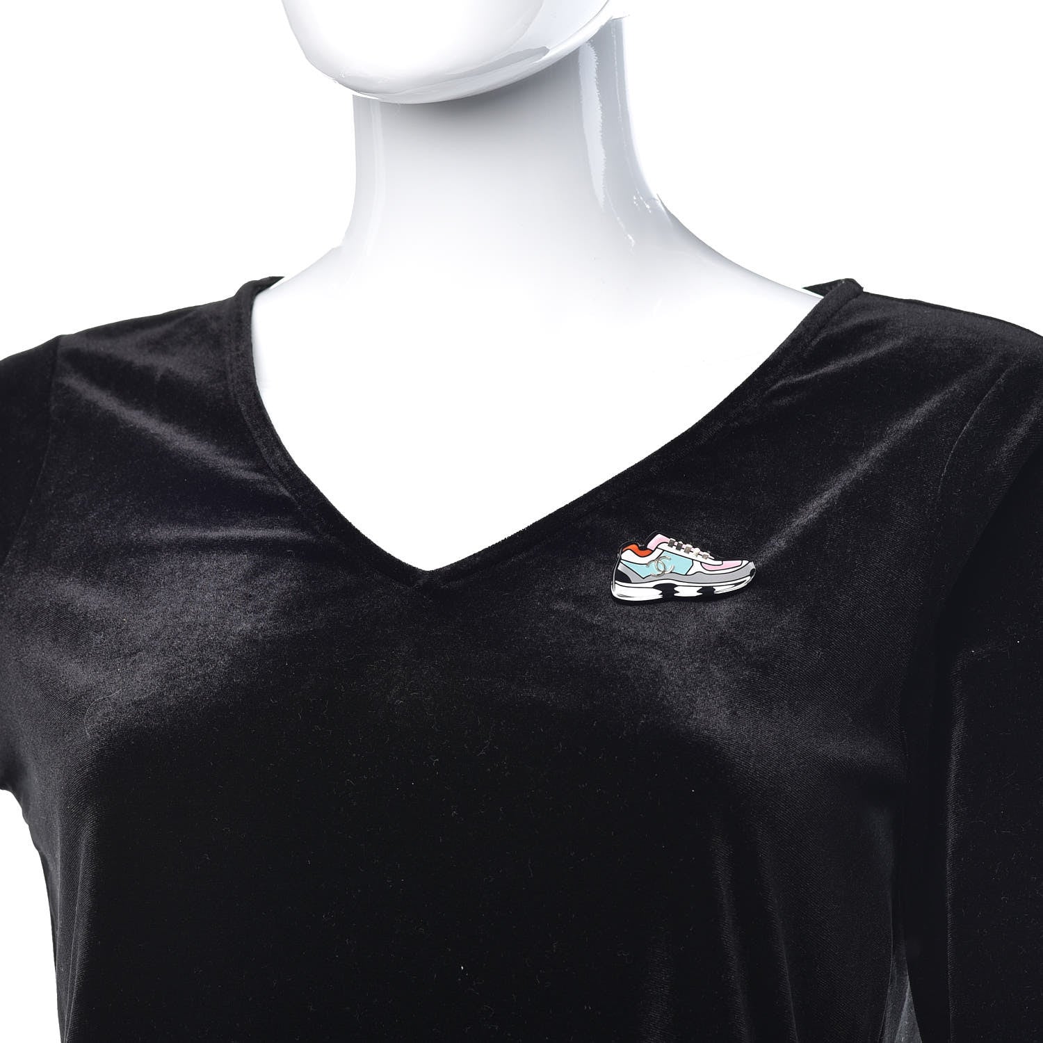 Chanel Resin Icon Manga Sneaker Brooch Multicolor 2 of 4