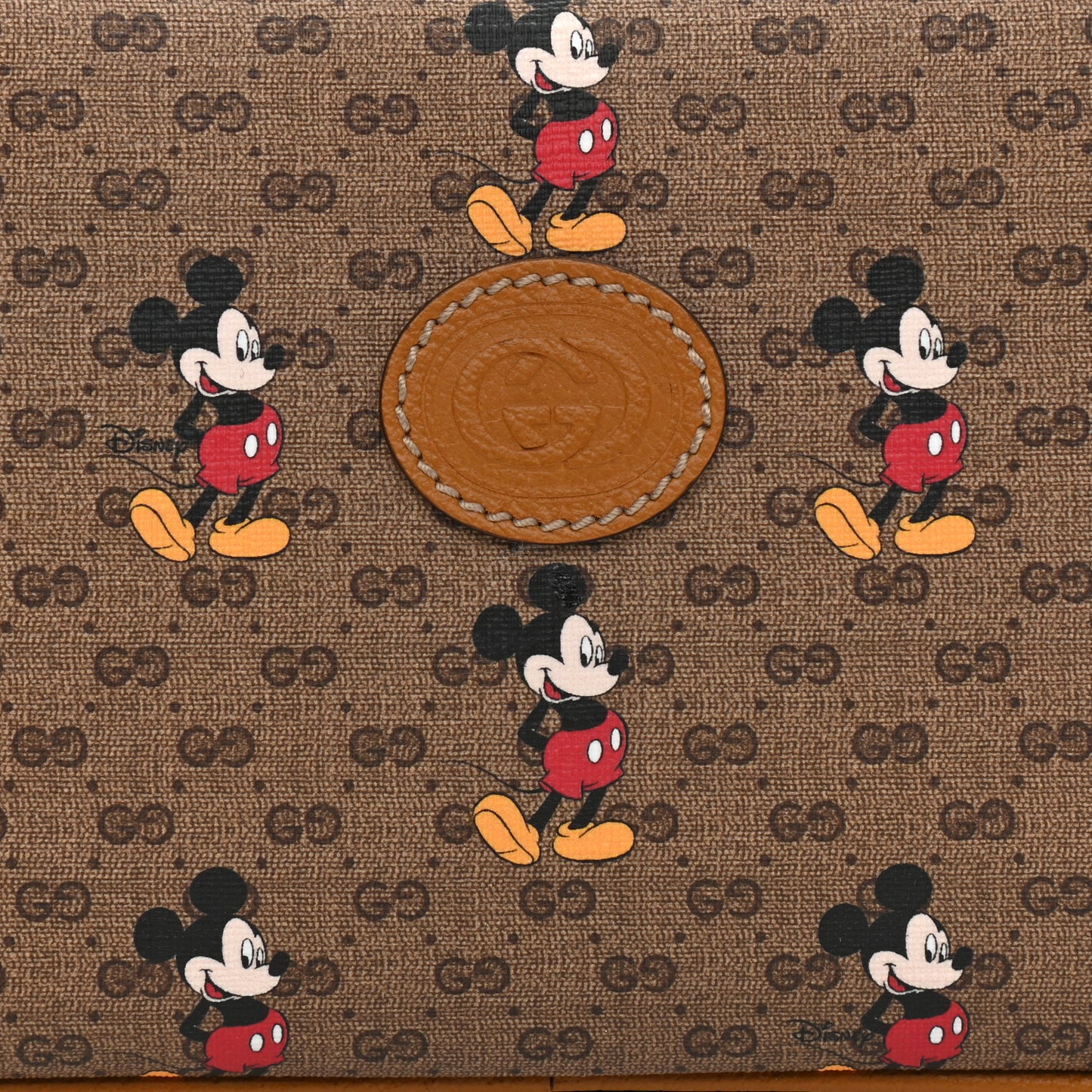 X DISNEY Mini Vintage GG Supreme Monogram Mickey Mouse Small Belt Bag 95 38 Beige Vintage Sun Oil