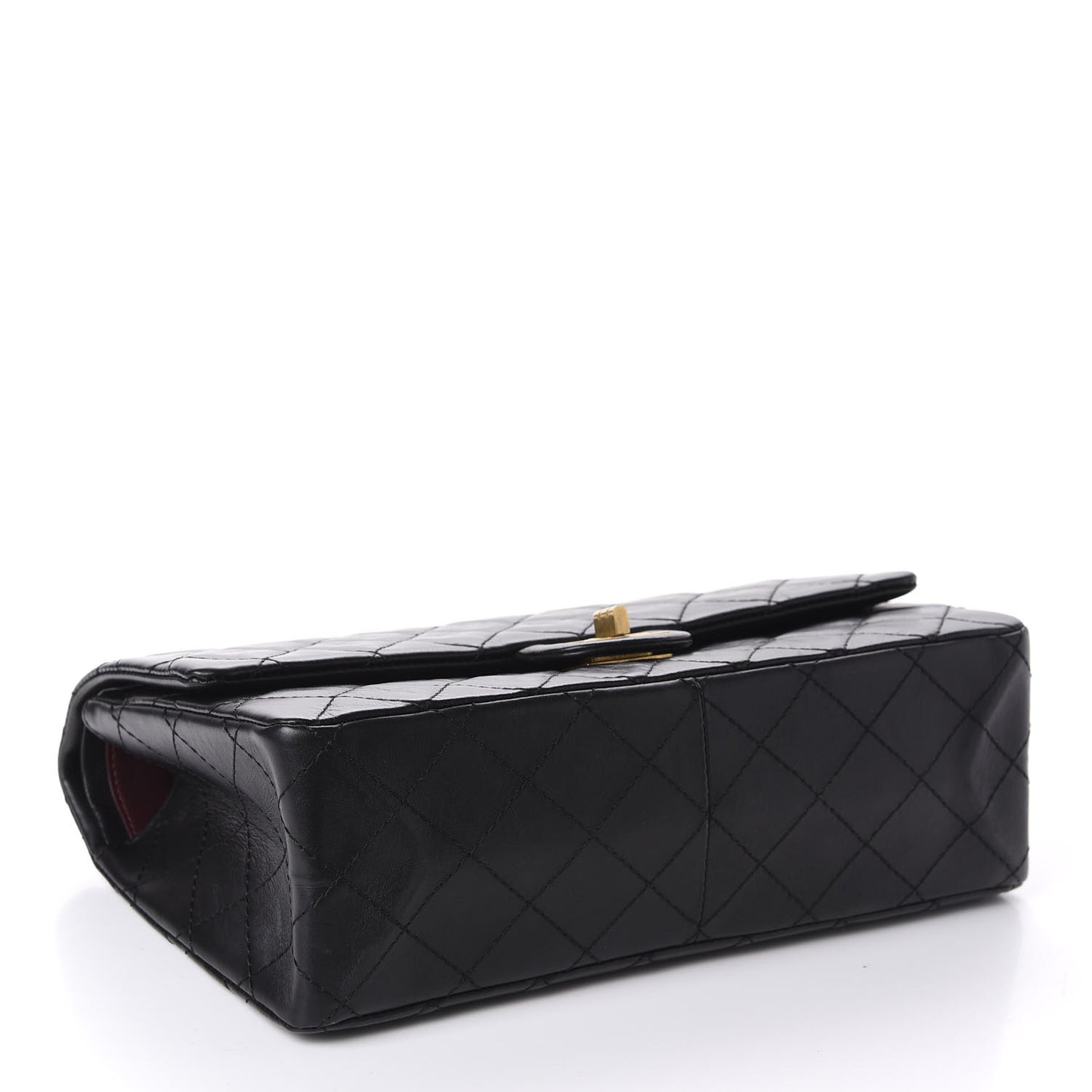 Aged Calfskin Quilted 2.55 Reissue 226 Flap Black
