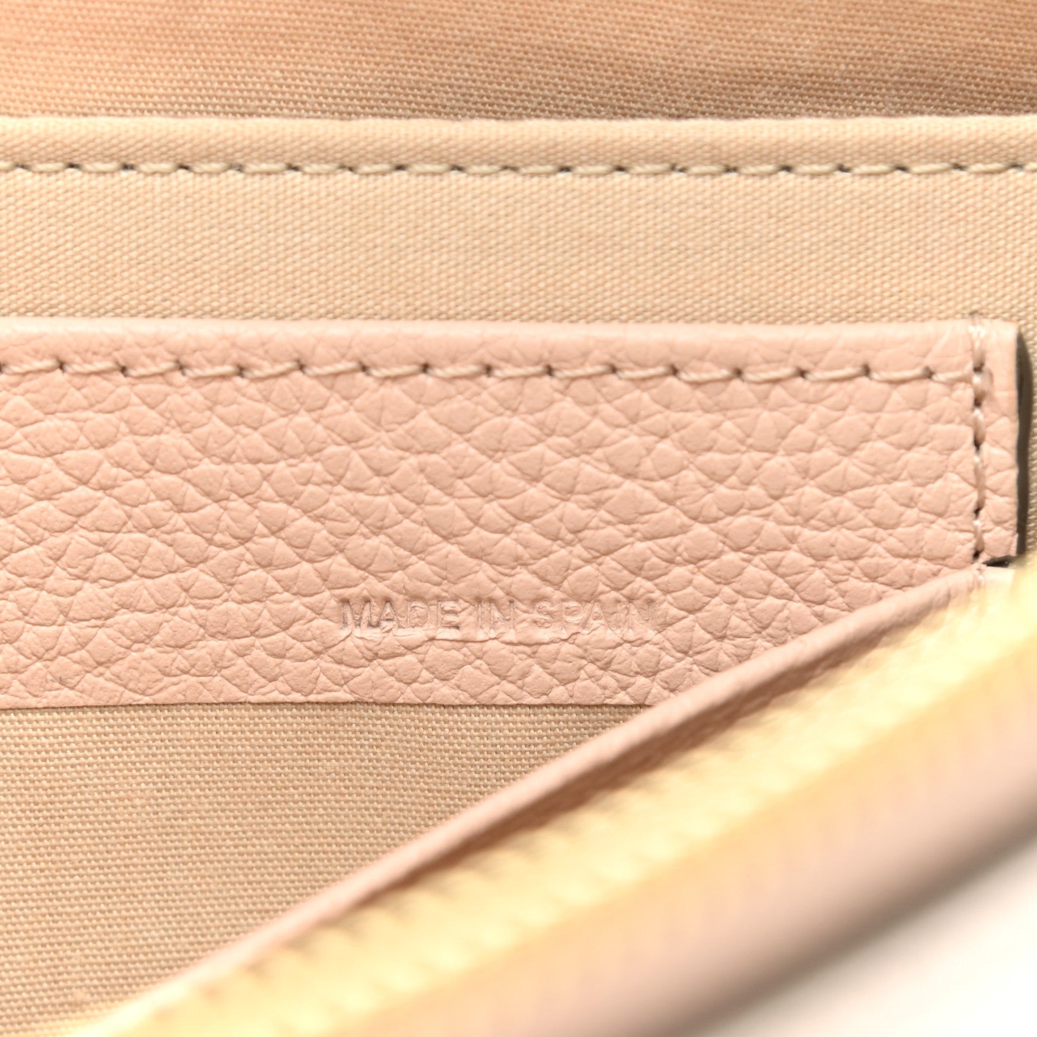 Chloe Grained Calfskin Joe Clutch Cement Pink 7 of 11