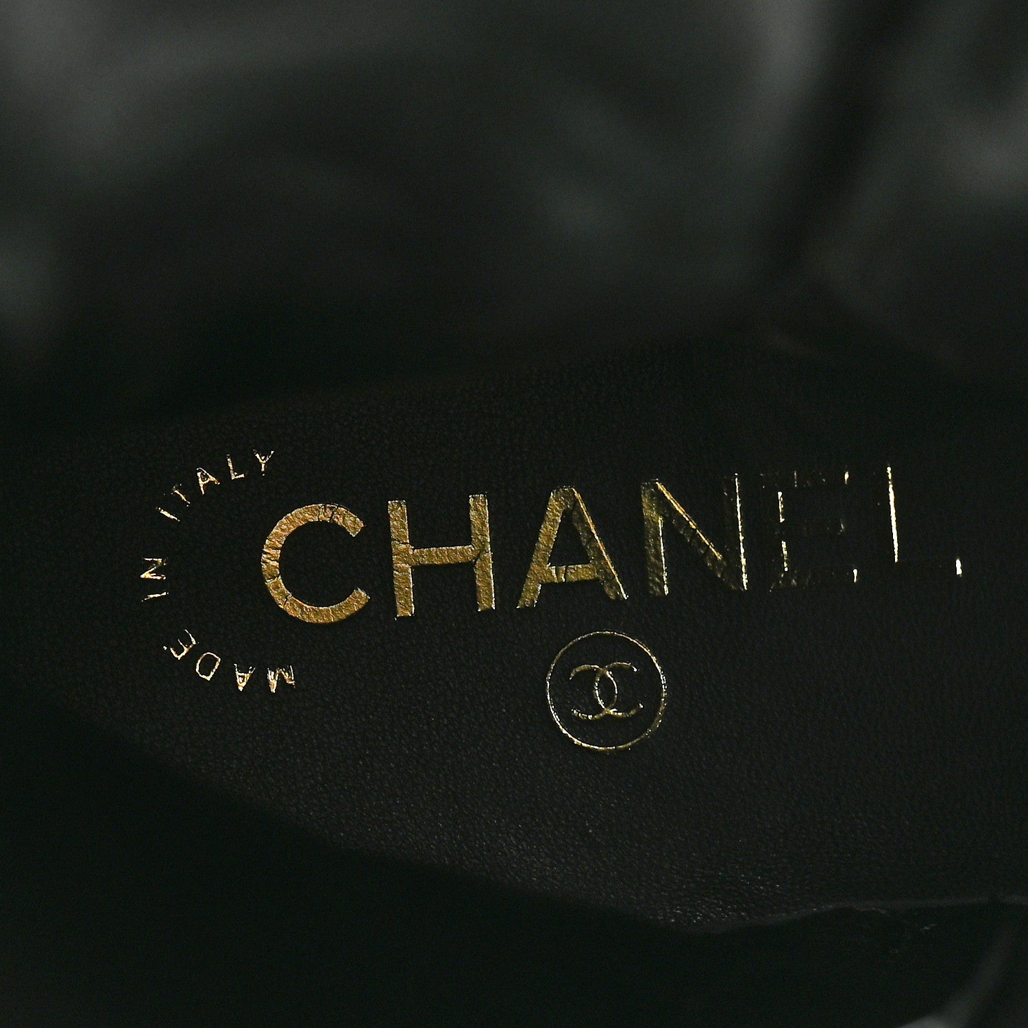 Chanel Calfskin Quilted Logo Lace Up Tall Combat Boots 38.5 Black 8 of 9