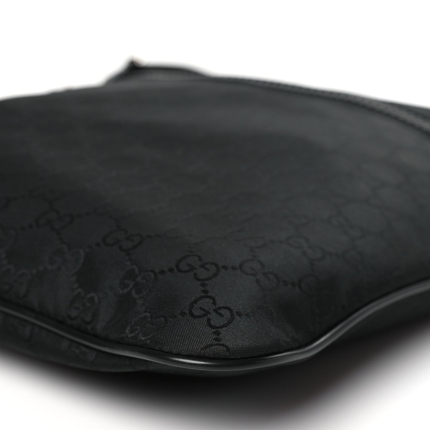 Gucci Nylon Monogram Medium Flat Messenger Bag Black 10 of 10