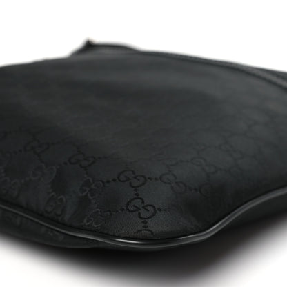 Gucci Nylon Monogram Medium Flat Messenger Bag Black 10 of 10