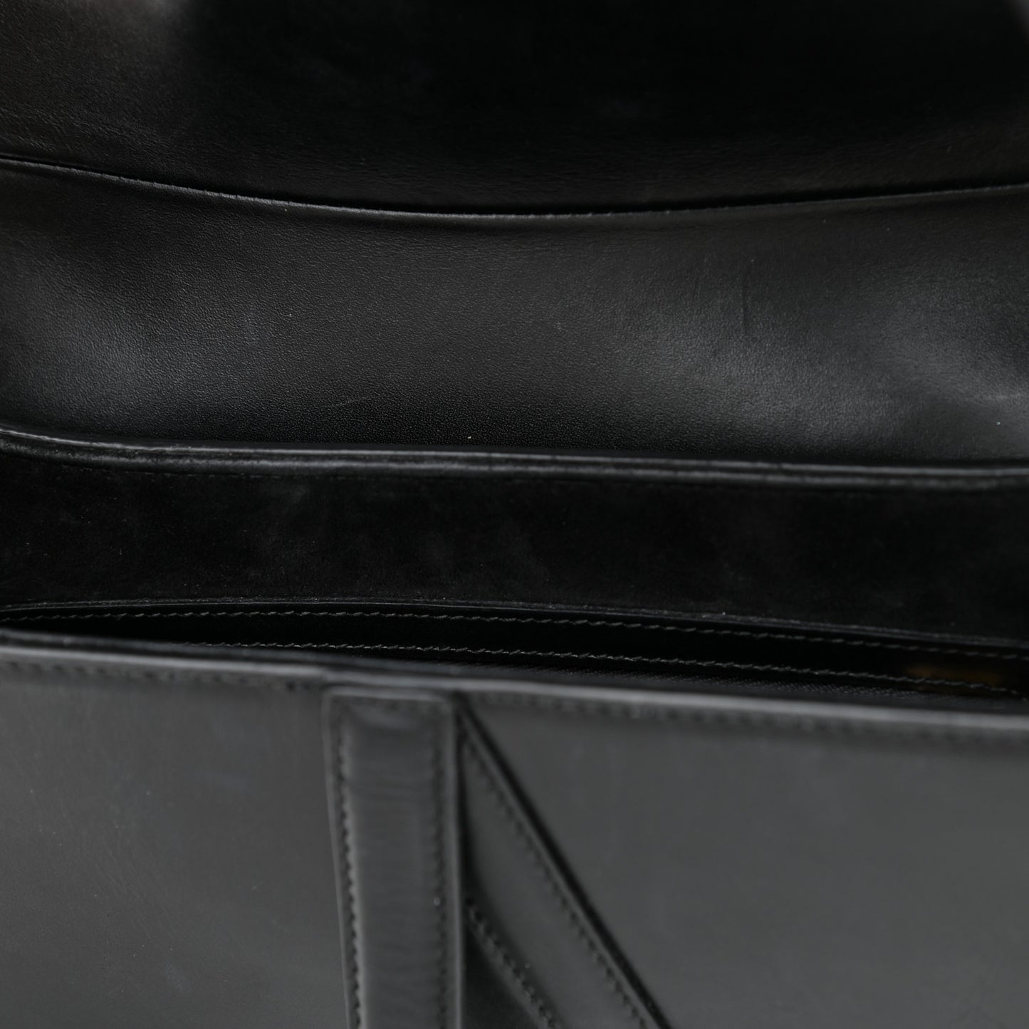 Calfskin Saddle Bag Black
