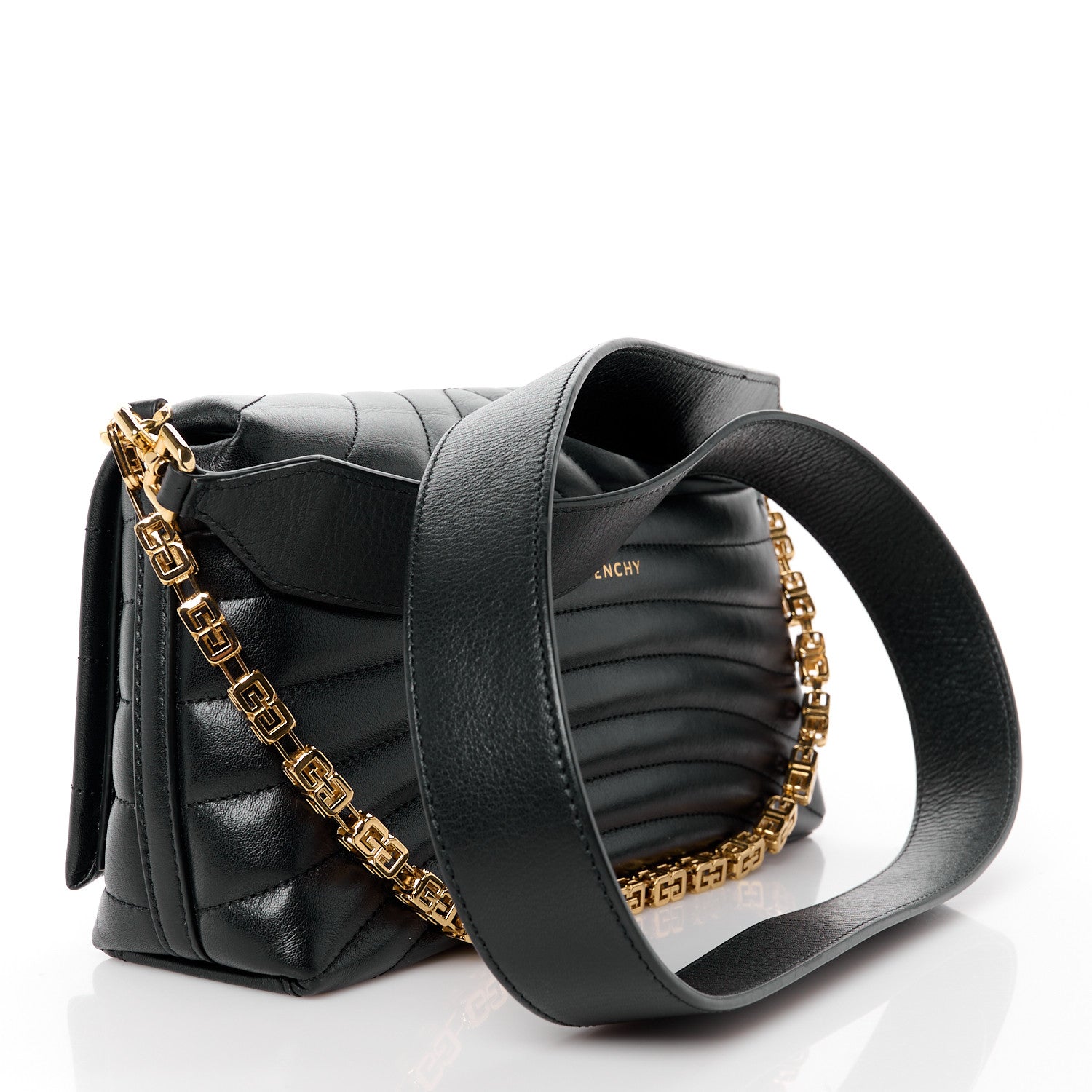 Givenchy Calfskin Quilted Small 4G Shoulder Bag Black 3 of 10