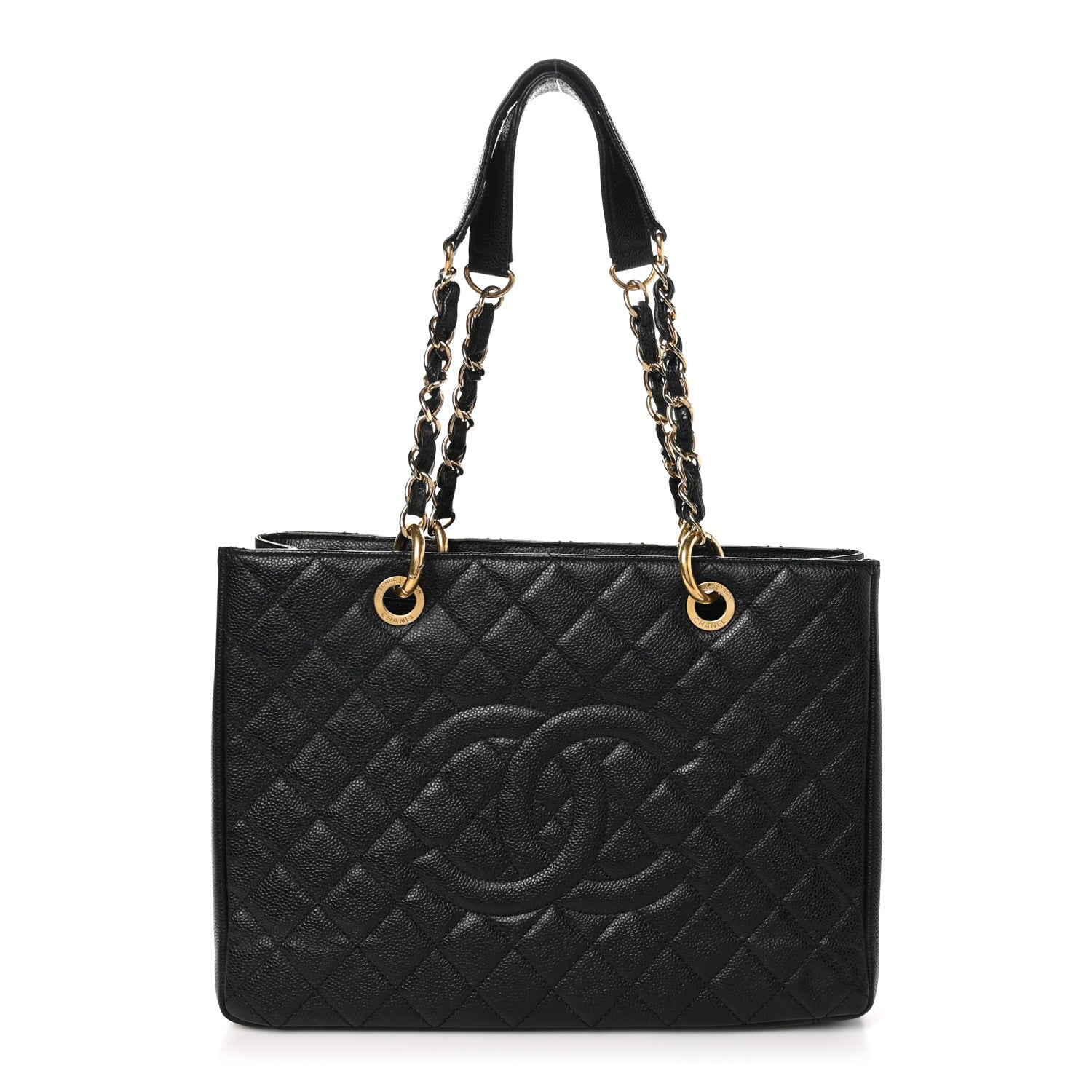 Chanel Caviar Quilted Grand Shopping Tote GST Black 1 of 12