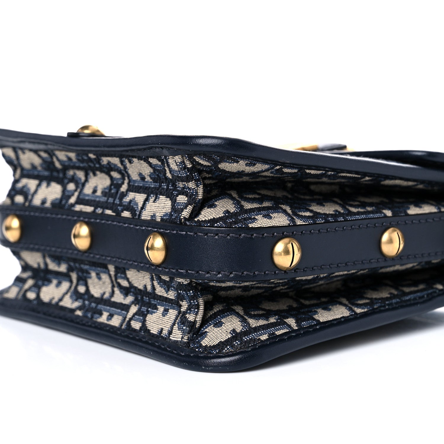 Christian Dior Oblique Square DiorAddict Flap Navy Blue 8 of 18