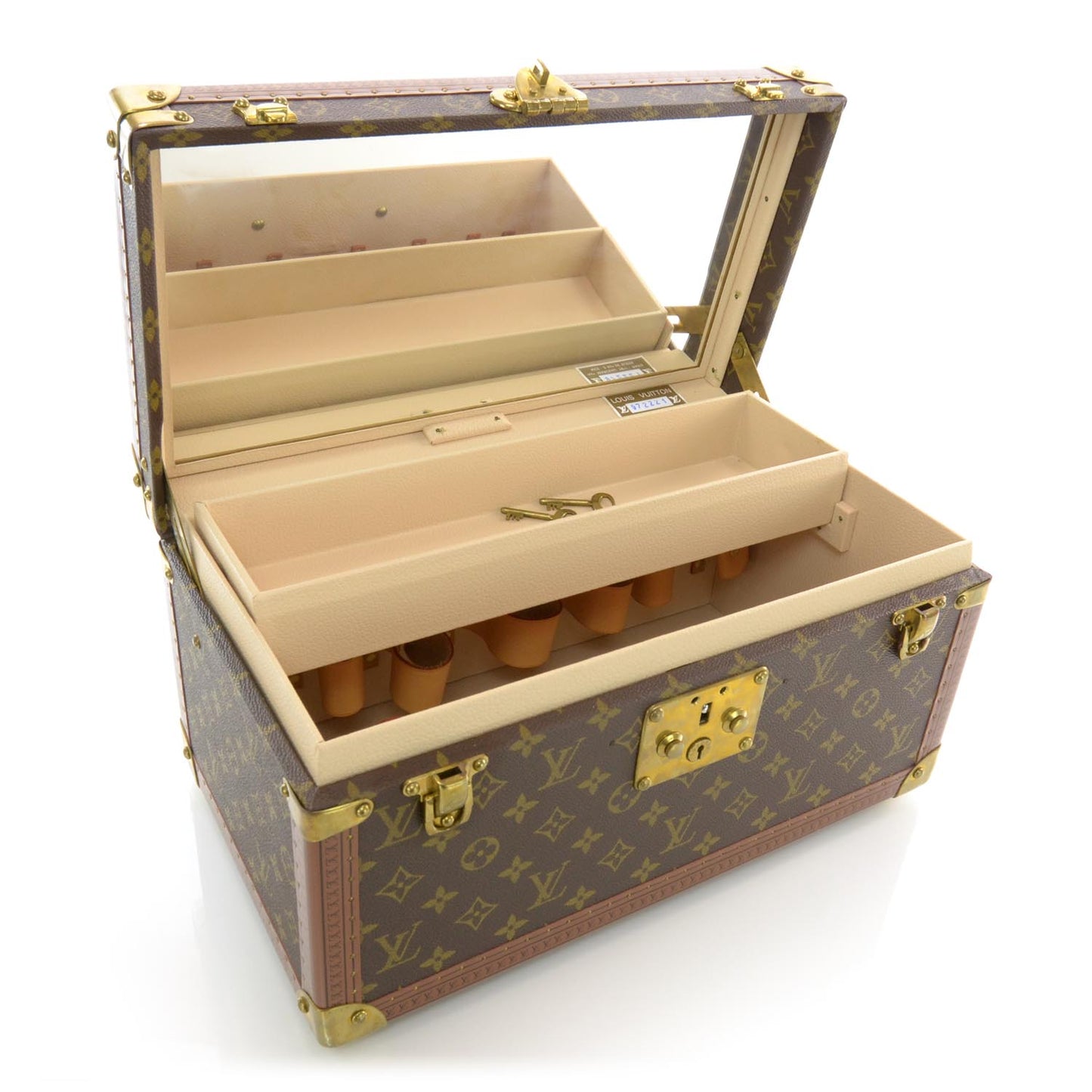 Monogram Boite Bouteilles et Glace Beauty Train Case