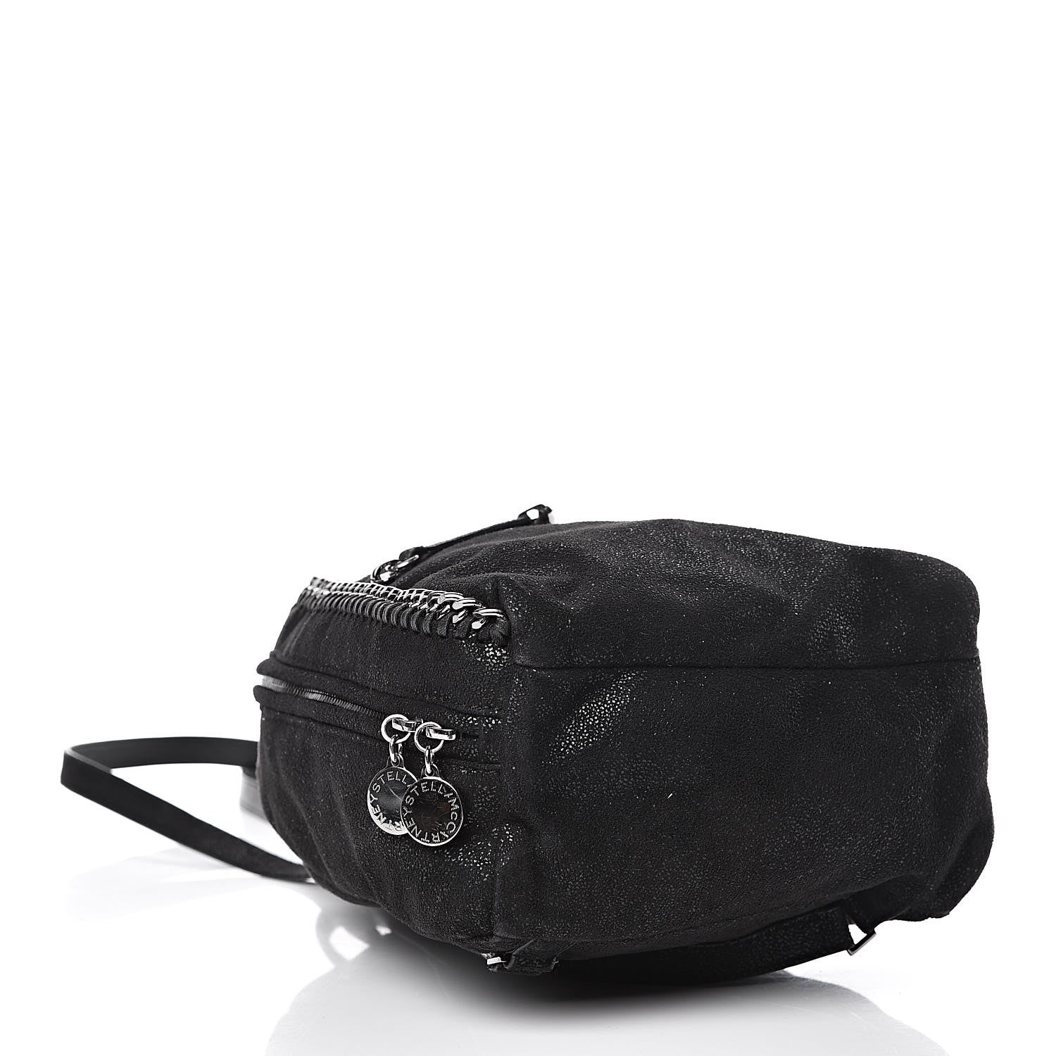 Stella McCartney Shaggy Deer Mini Falabella Backpack Black 4 of 8