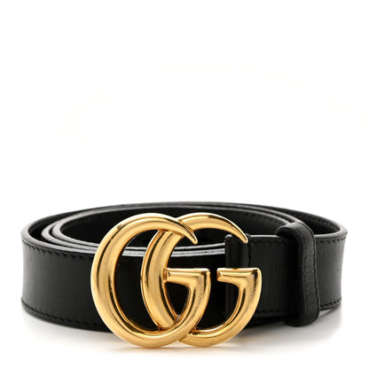 Gucci Calfskin Double G 30mm Belt 85 34 Black 1 of 6