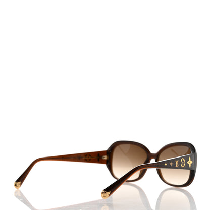 Louis Vuitton Acetate Obsession GM Sunglasses Z0459W Brown Glitter 4 of 7
