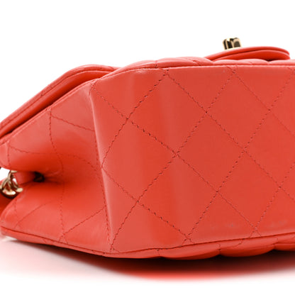 Chanel Lambskin Quilted Mini Square Flap Red 9 of 9