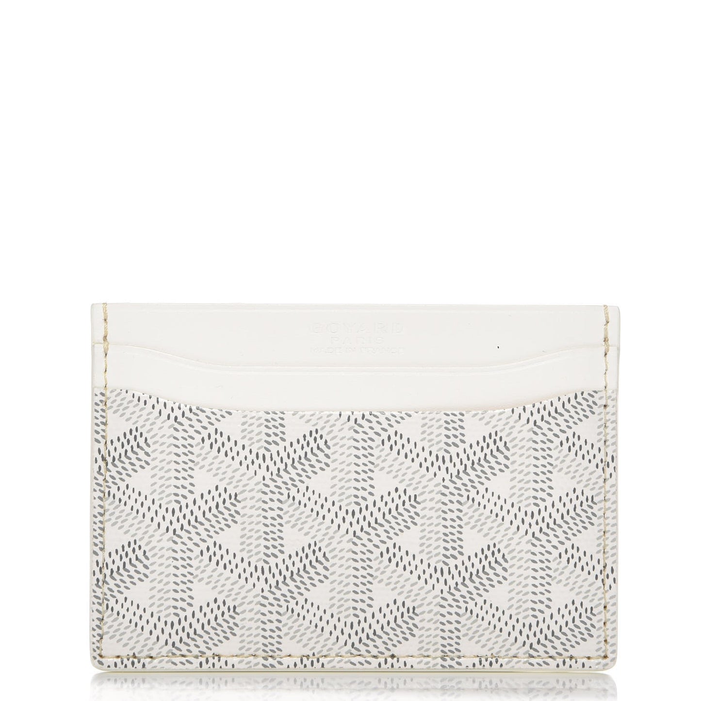 Goyardine Saint Sulpice Card Holder White