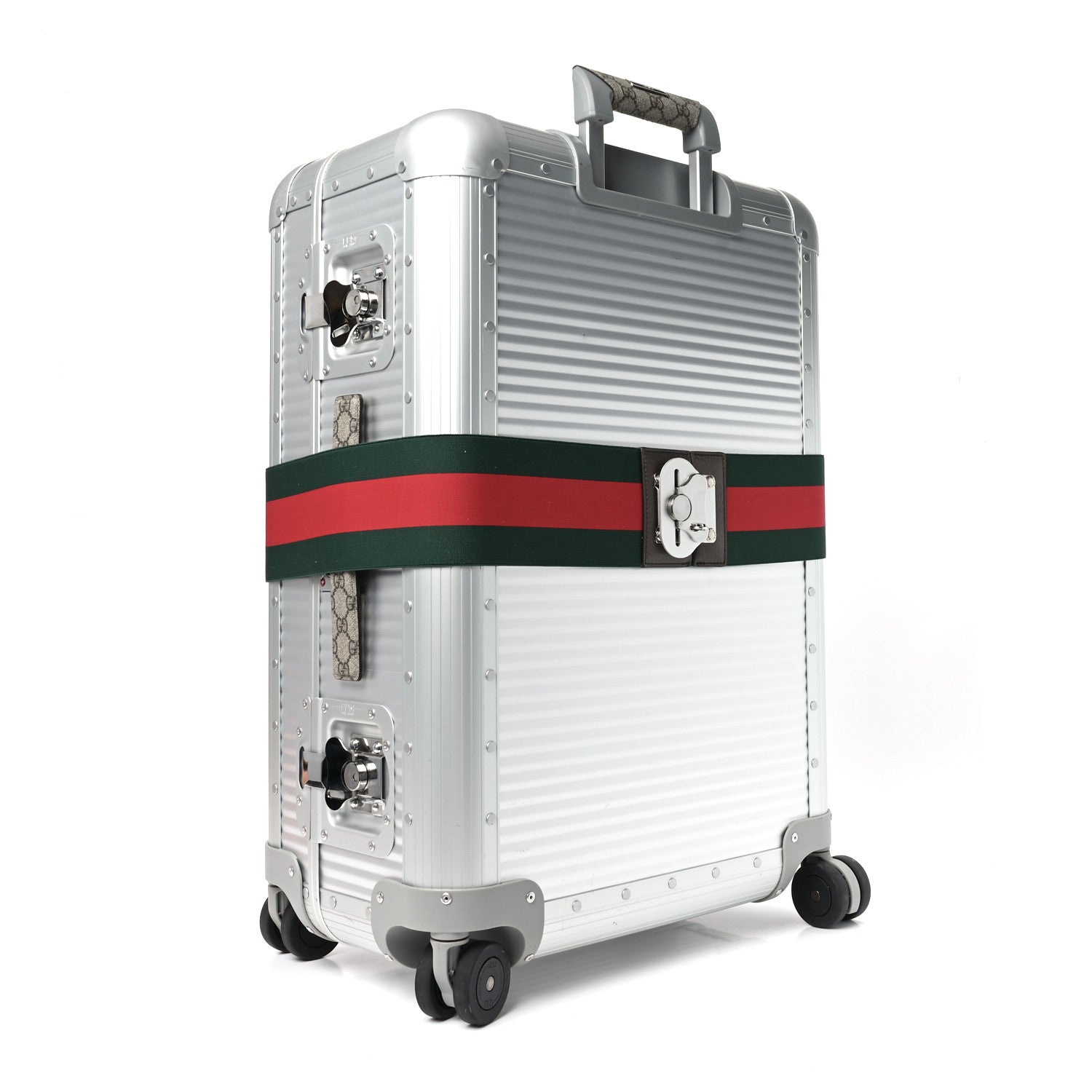 Gucci Aluminum Web Medium Porter Cabin Plus Trolley 2 of 8