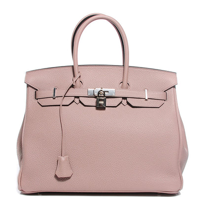 Hermes Taurillon Clemence Birkin 35 Glycine 1 of 6
