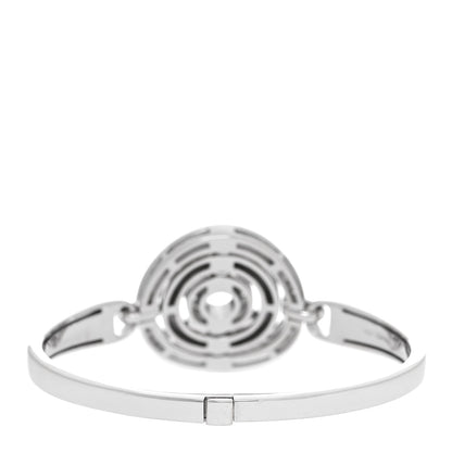 Bulgari 18K White Gold Diamond Astrale Cerchi Bangle Bracelet 16 3 of 5