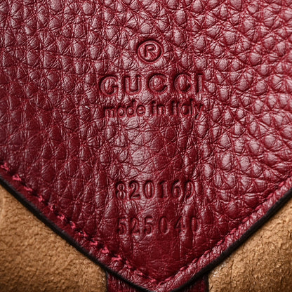 Gucci Soft Grained Calfskin Maxi B Hobo Rosso 8 of 13
