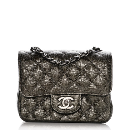 Chanel Caviar Quilted Mini Square Flap Dark Charcoal 1 of 8