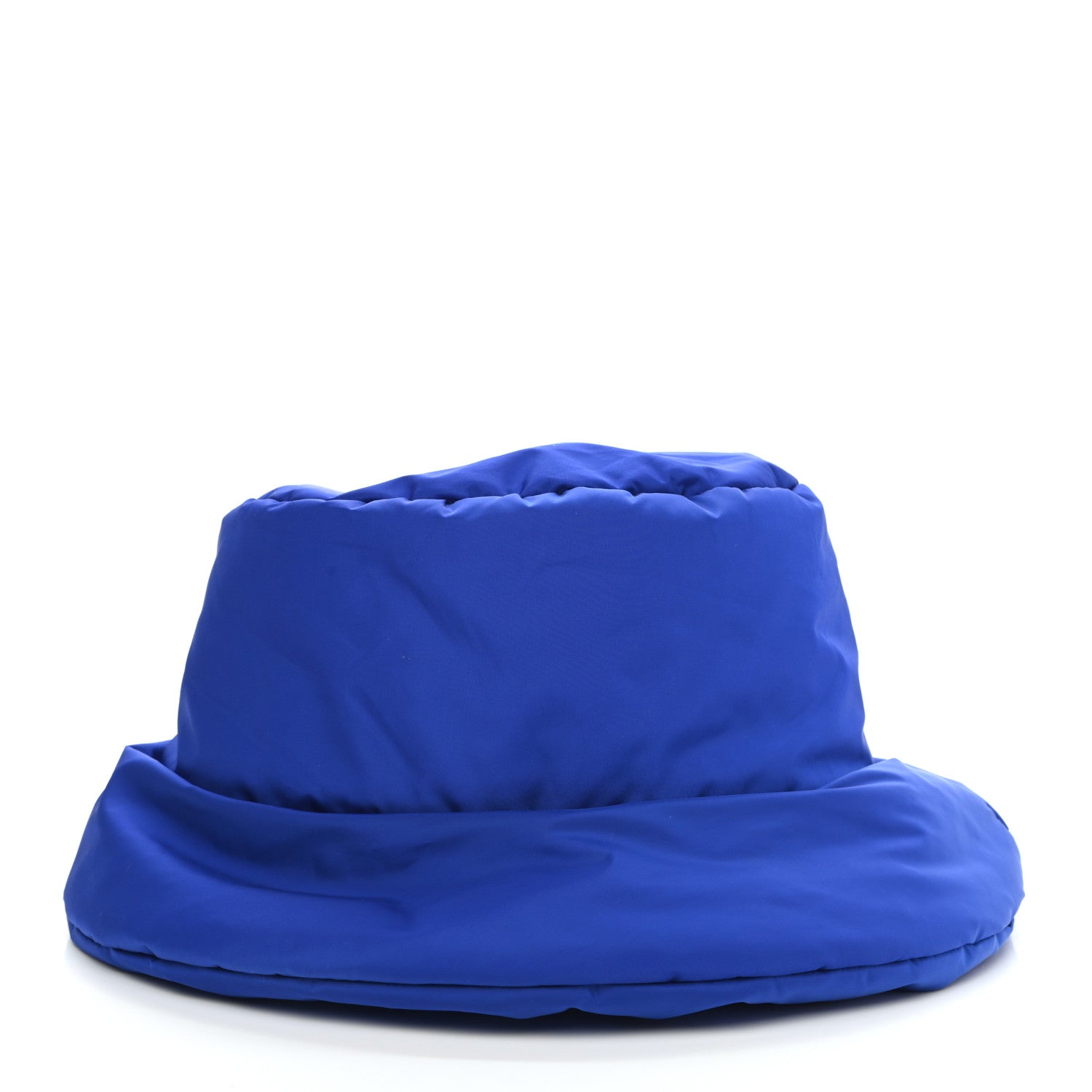 Prada Re-Nylon Metal Triangle Logo Padded Mens Bucket Hat XL Azzurro 5 of 8
