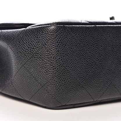 Chanel Caviar Quilted Jumbo Single Flap Black 8 of 11