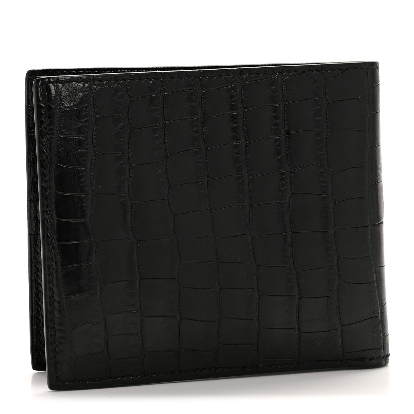 Matte Alligator MC2 Copernic Compact Wallet Black