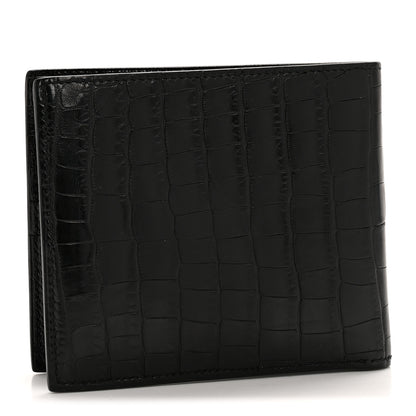 Hermes Matte Alligator MC2 Copernic Compact Wallet Black 3 of 11