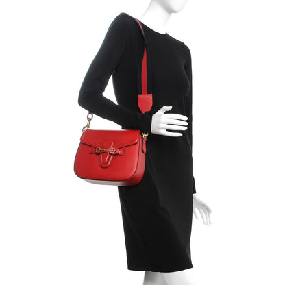 Gucci Ruinart Calfskin Medium Lady Web Shoulder Bag Hibiscus Red 3 of 9