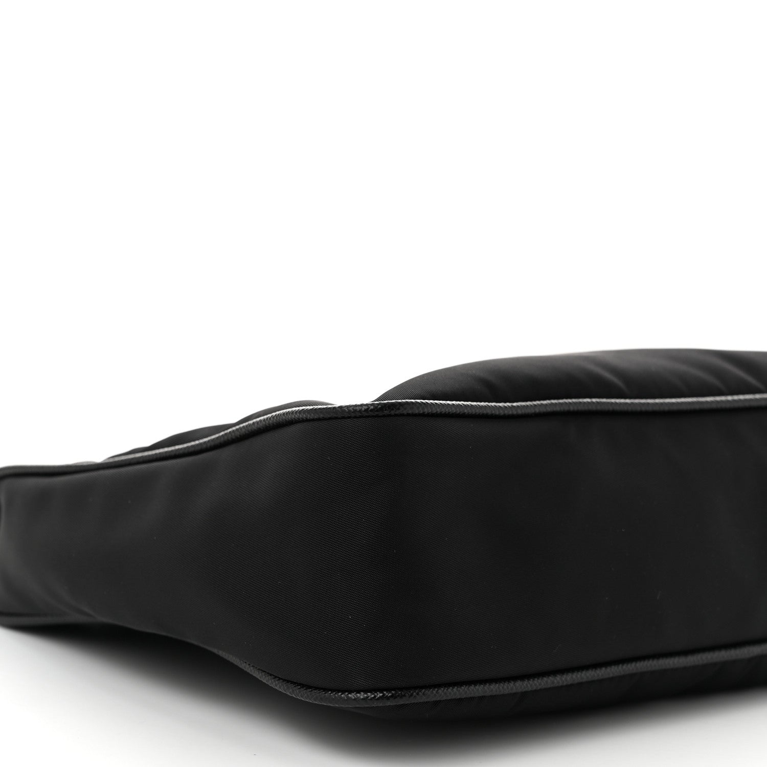 Prada Re-Nylon Saffiano Pocket Zippered Shoulder Bag Black 8 of 9