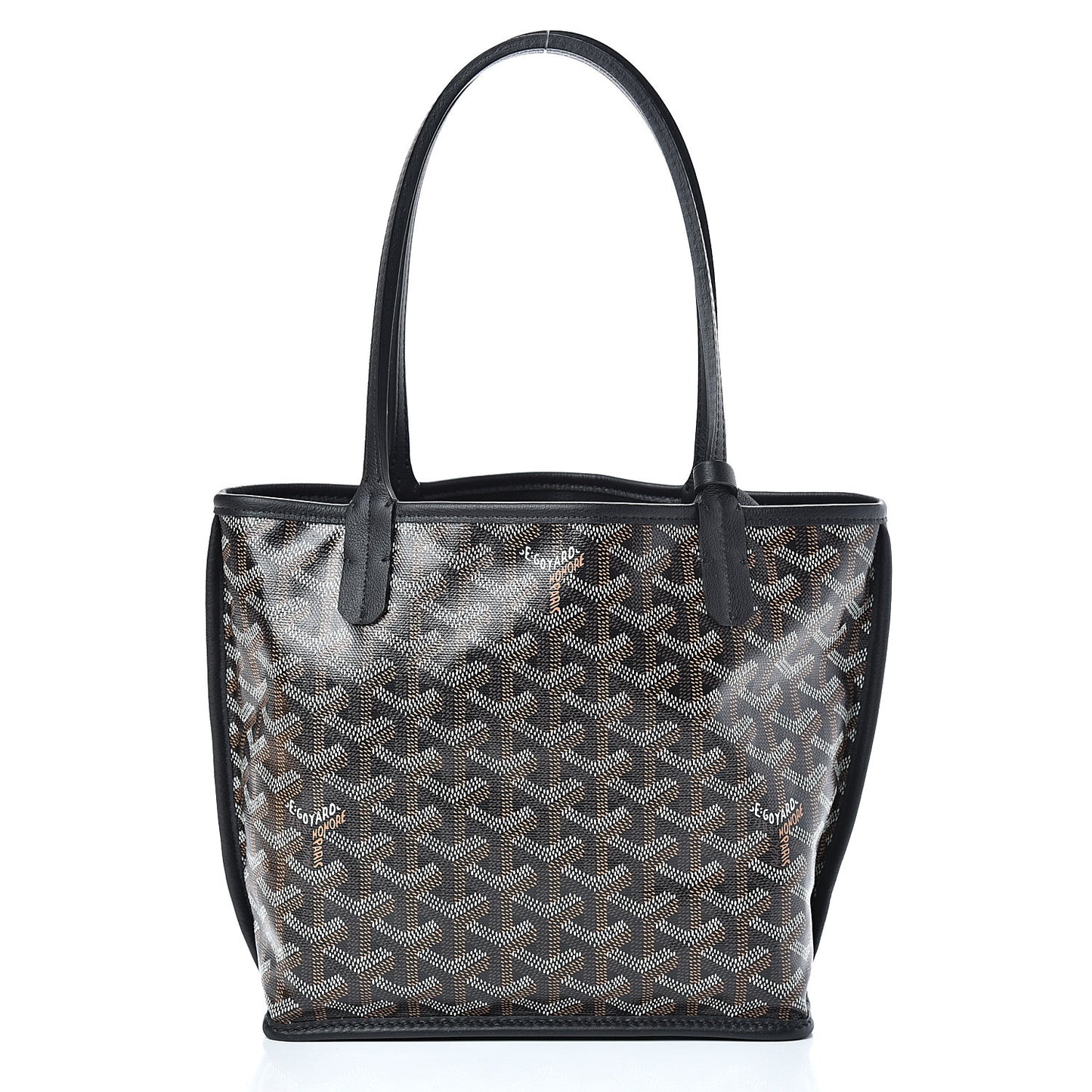 Goyardine Reversible Mini Anjou Black