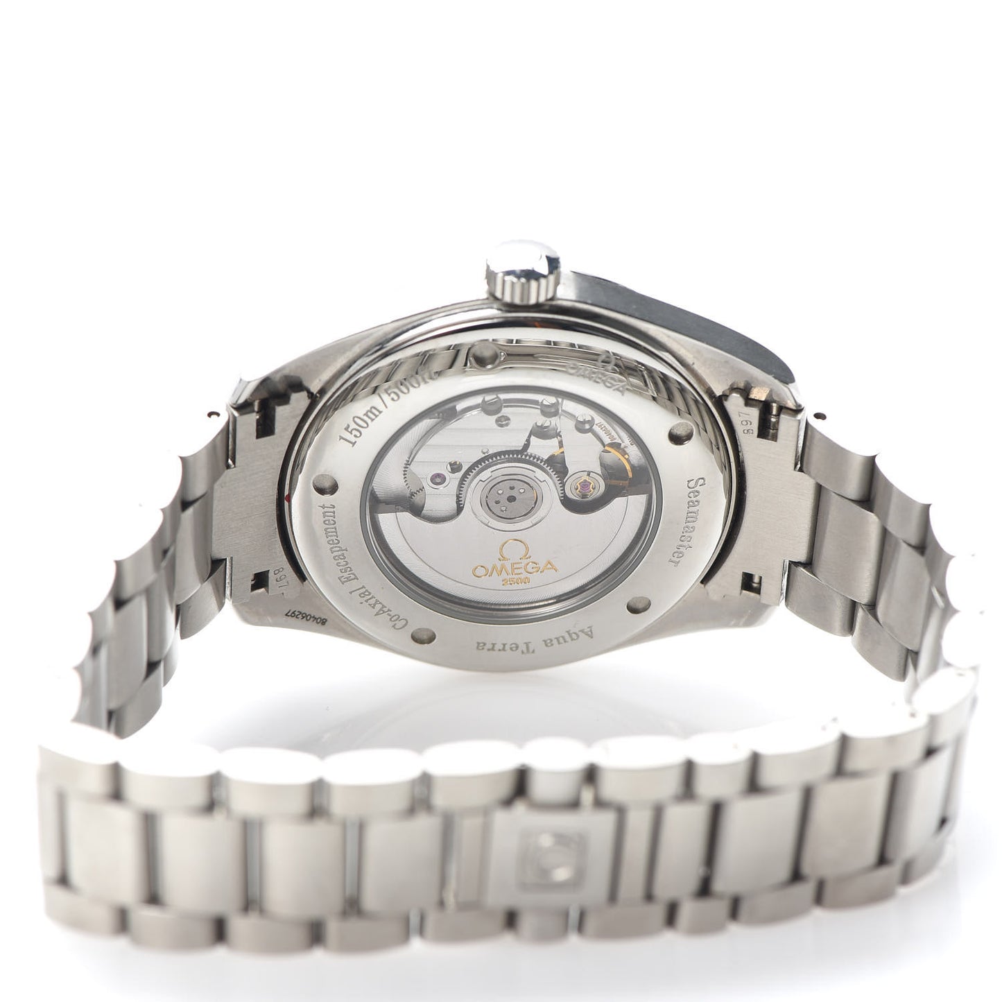 Stainless Steel 42mm Seamaster Aqua Terra Co-Axial Chronometer Automatic Watch Black 2502.50.00