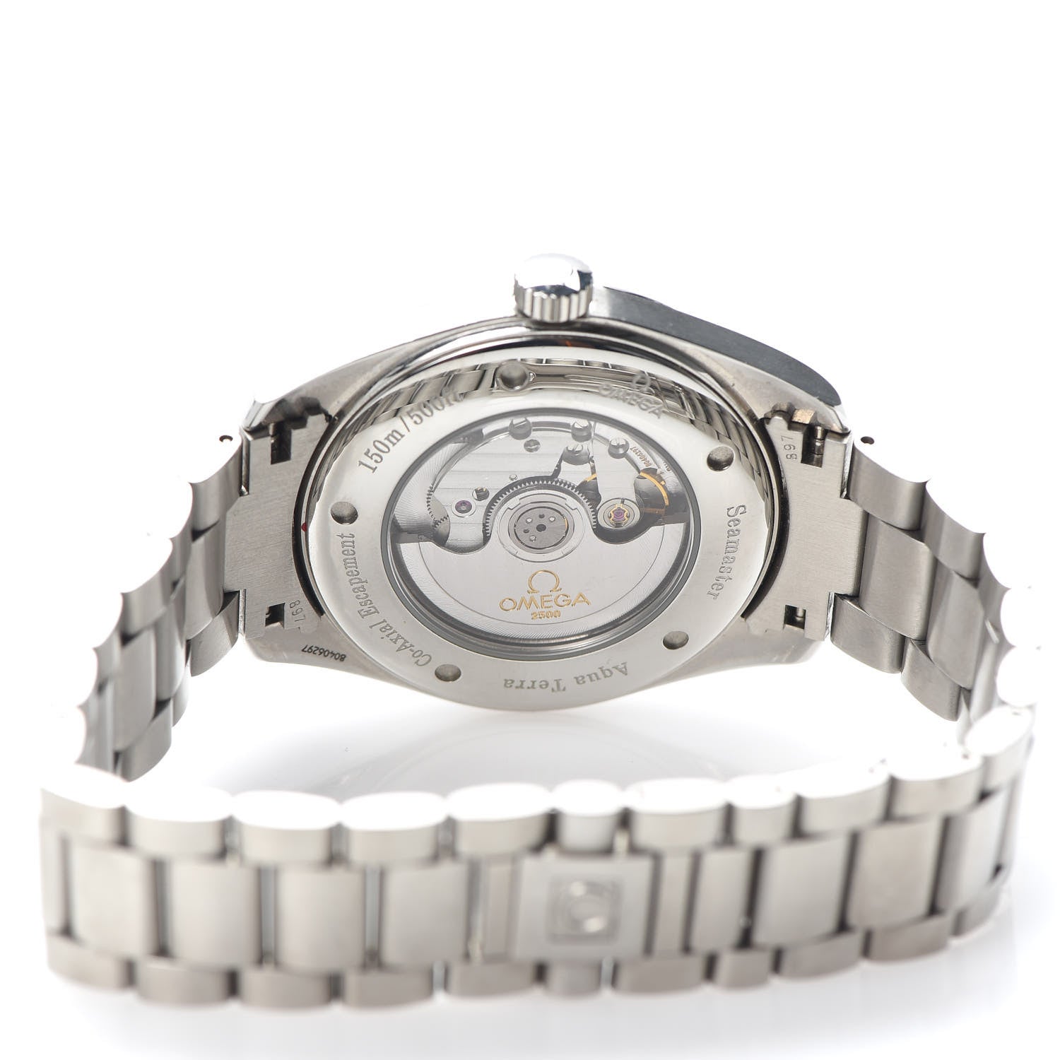 Omega Stainless Steel 42mm Seamaster Aqua Terra Co-Axial Chronometer Automatic Watch Black 2502.50.00 4 of 6