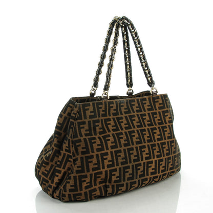 Fendi Zucca Mia Tote Tobacco 3 of 7