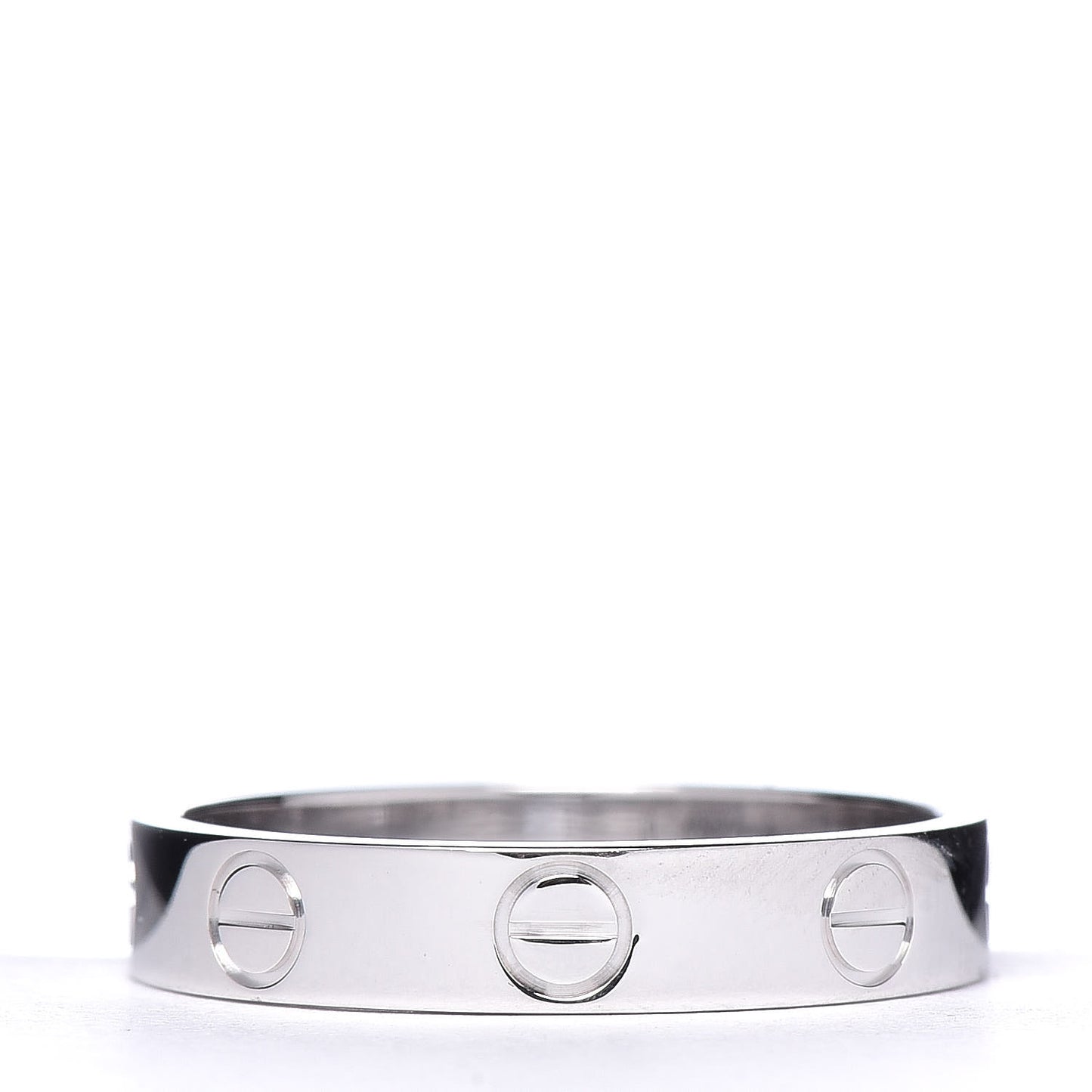 18K White Gold 3.5mm LOVE Wedding Band Ring 51 5.75