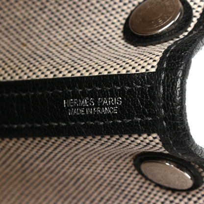 Hermes Twill D H Negonda Garden Party 30 TPM Ecru Black 5 of 9