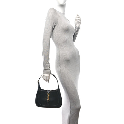 Gucci Boarded Dyana Lux Calfskin Small Jackie 1961 Hobo Black 3 of 10