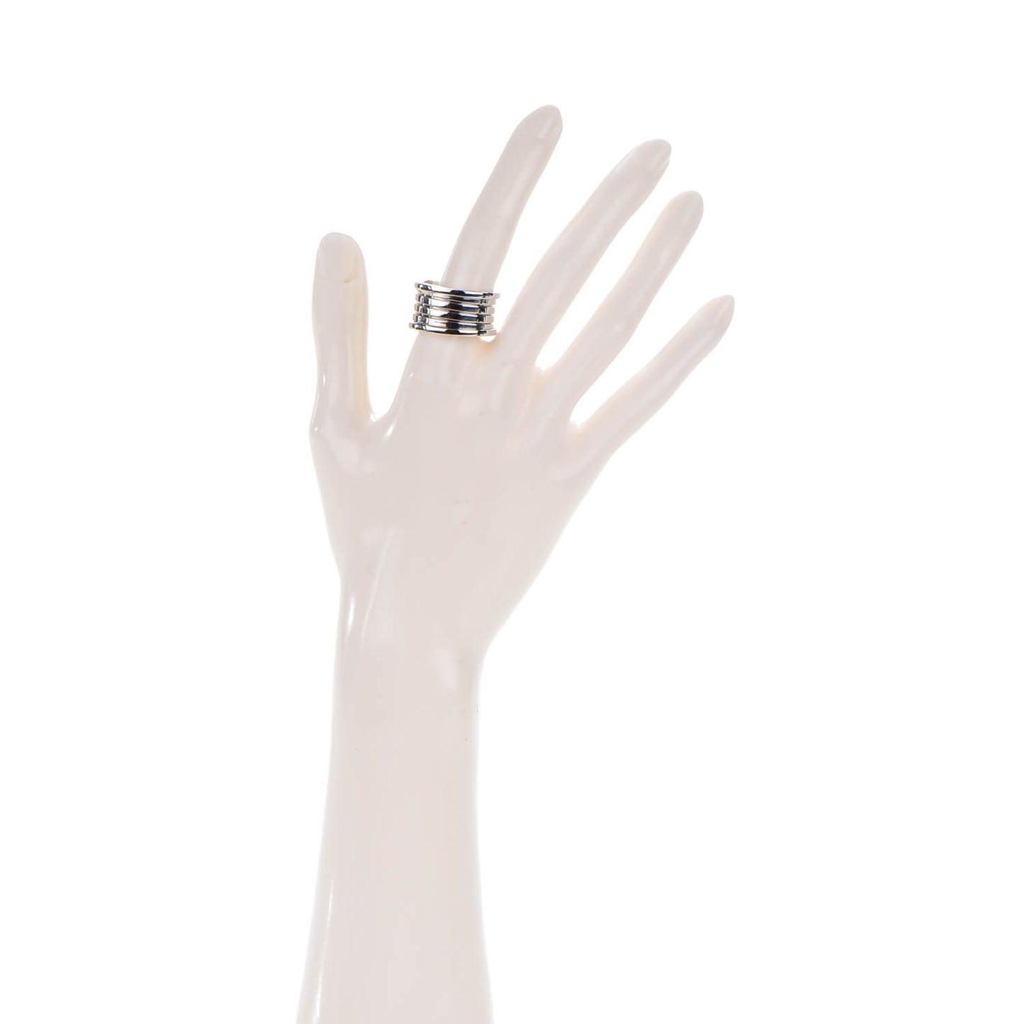 18K White Gold B.Zero1 Four-Band Ring 62 10