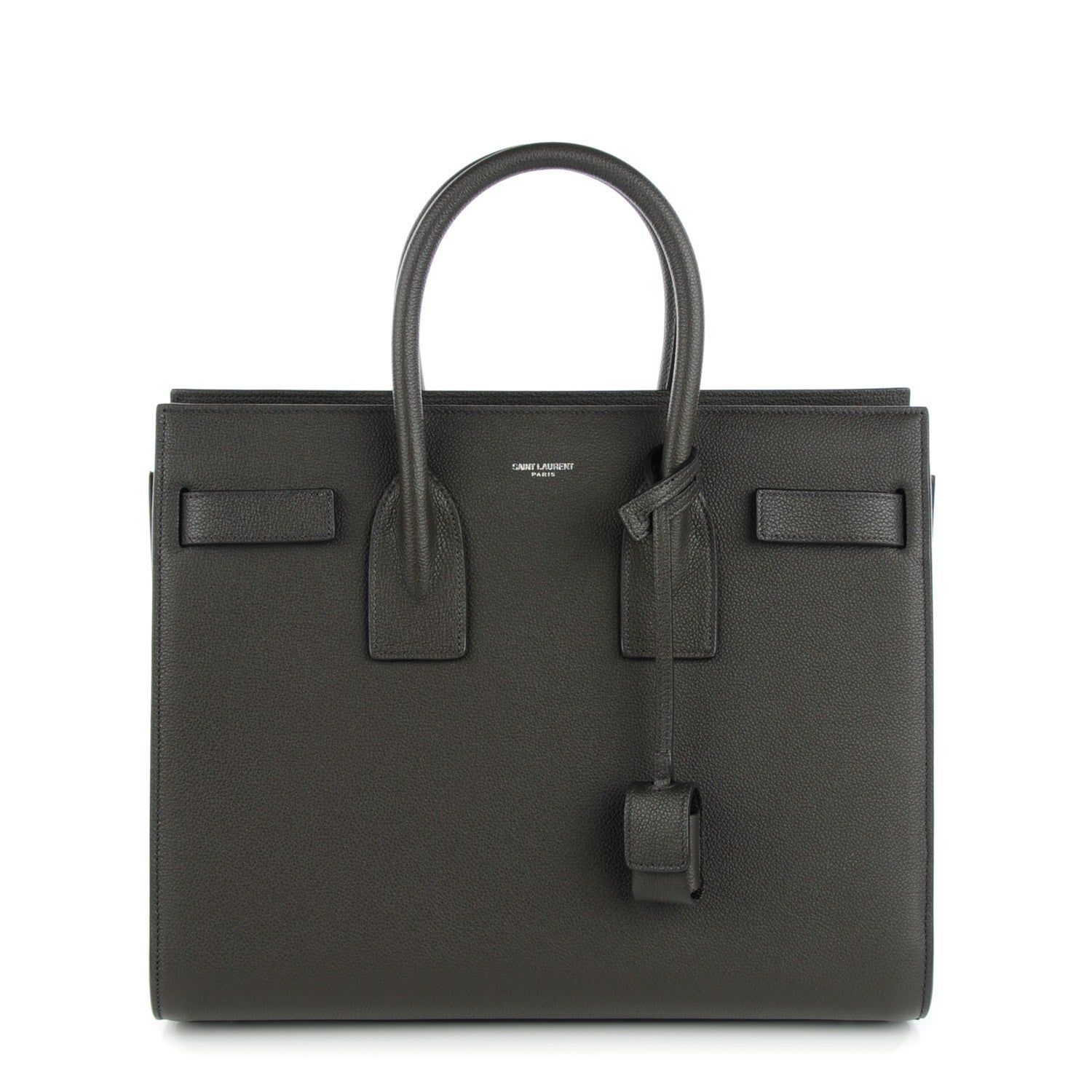 Saint Laurent Grained Calfskin Small Sac De Jour Anthracite 1 of 7
