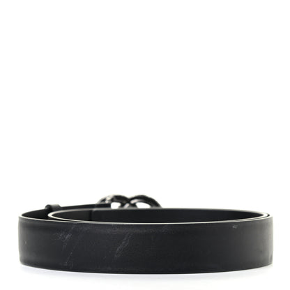 Chanel Calfskin Crystal Pearl Caviar CC Belt 85 34 Black 2 of 5