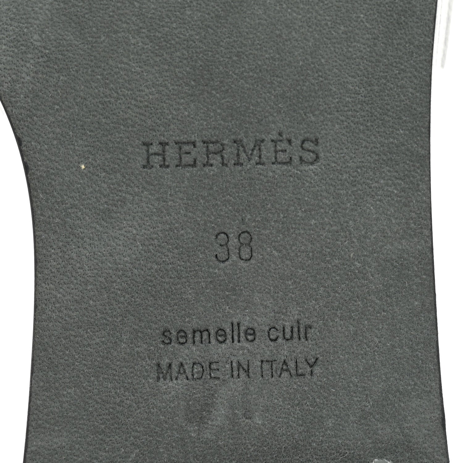 Hermes Epsom Santorini Sandals 38 Black 8 of 10